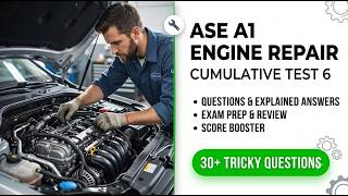 ASE A1 Engine Repair Cumulative Test 6 Practice Questions & Solutions