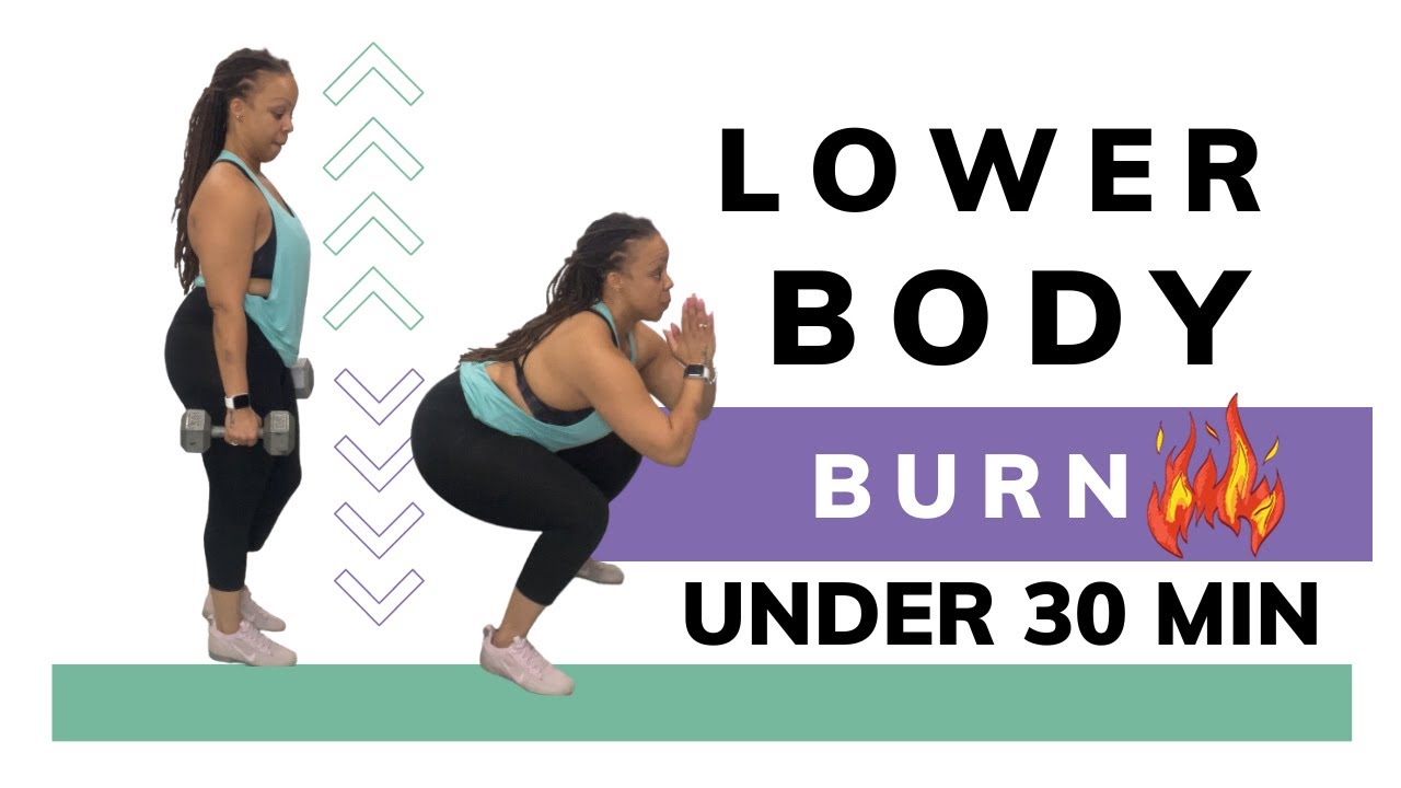 SHRED WITH ME | Lower Body Burn | Under 30 Minute Workout | No ...