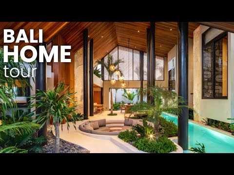 Inside A Hidden Paradise | Luxury Bali Home Near Canggu | Contemporary House Tour