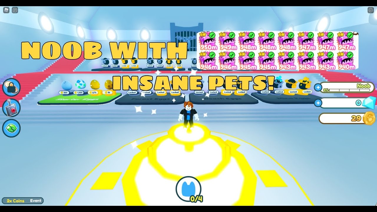 Noob Playing With OP Pets In PSX! Pet Simulator X YouTube