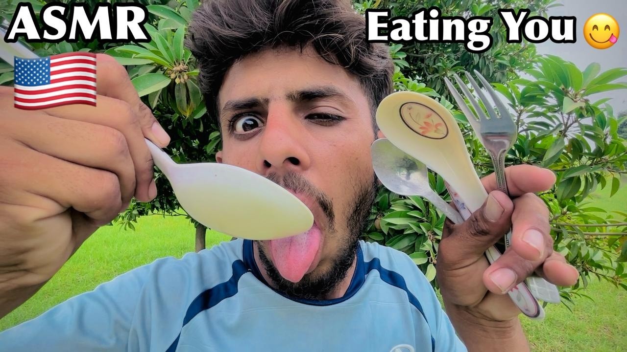 ASMR - Eating you with different Spoons 🥄 (Satisfying Tingles) - YouTube