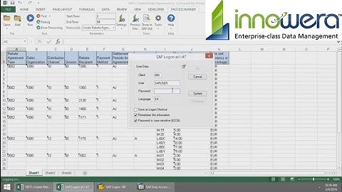 VBO1 - Create Rebate Agreement From Excel