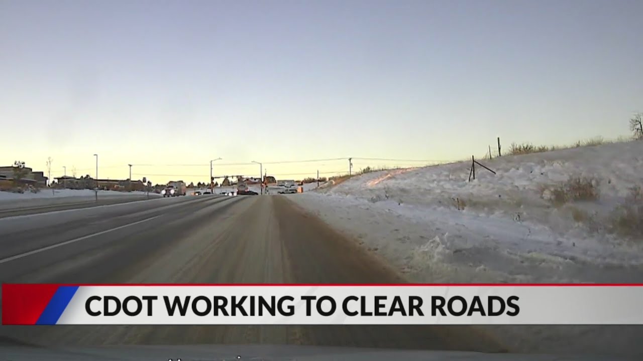 Roads still slick after snowy weekend - YouTube
