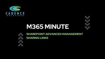 SharePoint Advanced Management - Sharing Links