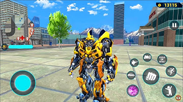 Bumblebee Multiple Transformation Jet Robot Car Game 2020 - Android Gameplay