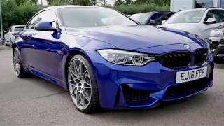 BMW M4 Competition Pack DCT in San Marino Blue with Opal White Leather