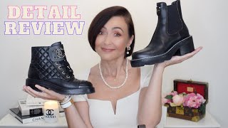 DETAIL REVIEW & COMPARISON-CHANEL LACE UP BOOTS & LOUIS VUITTON BEAUBOURG ANKLE BOOTS | zuzkainstyle