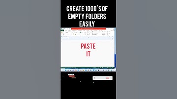 Automatically create 1000 Folders from list in Excel in 30 SECONDS | Excel Tips and tricks | #shorts