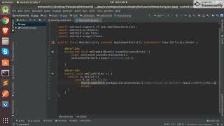 Video 2 (Basic): Apply click listener on button in android Java