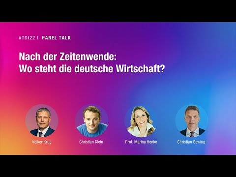 Live vom TDI - Panel mit CEO Volker Krug „Nach der Zeitenwende: Wo steht die deutsche Wirtschaft?“