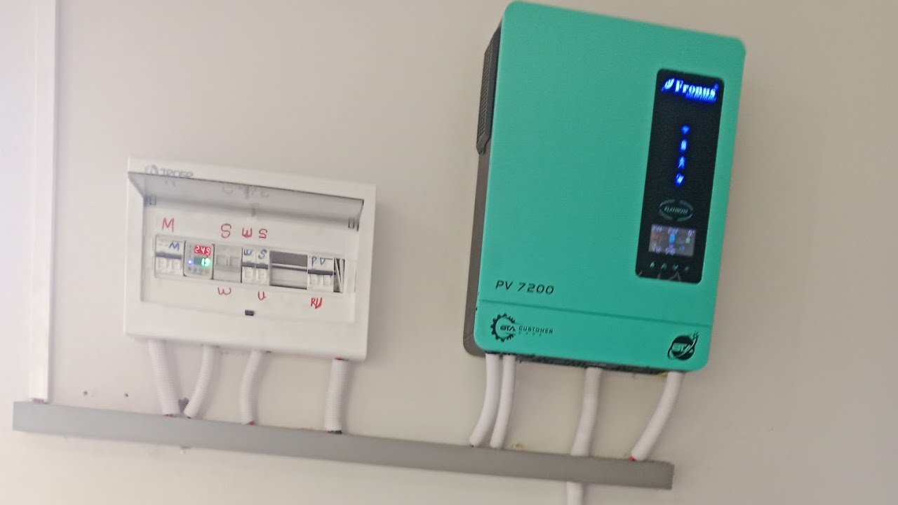 Inviter Fiting how is install solar inverter solar inverter fitting Karne Ka tarika ...