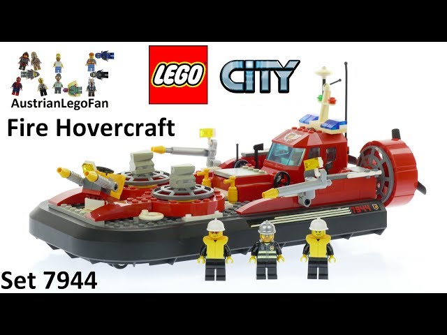 Lego City 7944 Fire Hovercraft - Lego Speed Build Review - YouTube