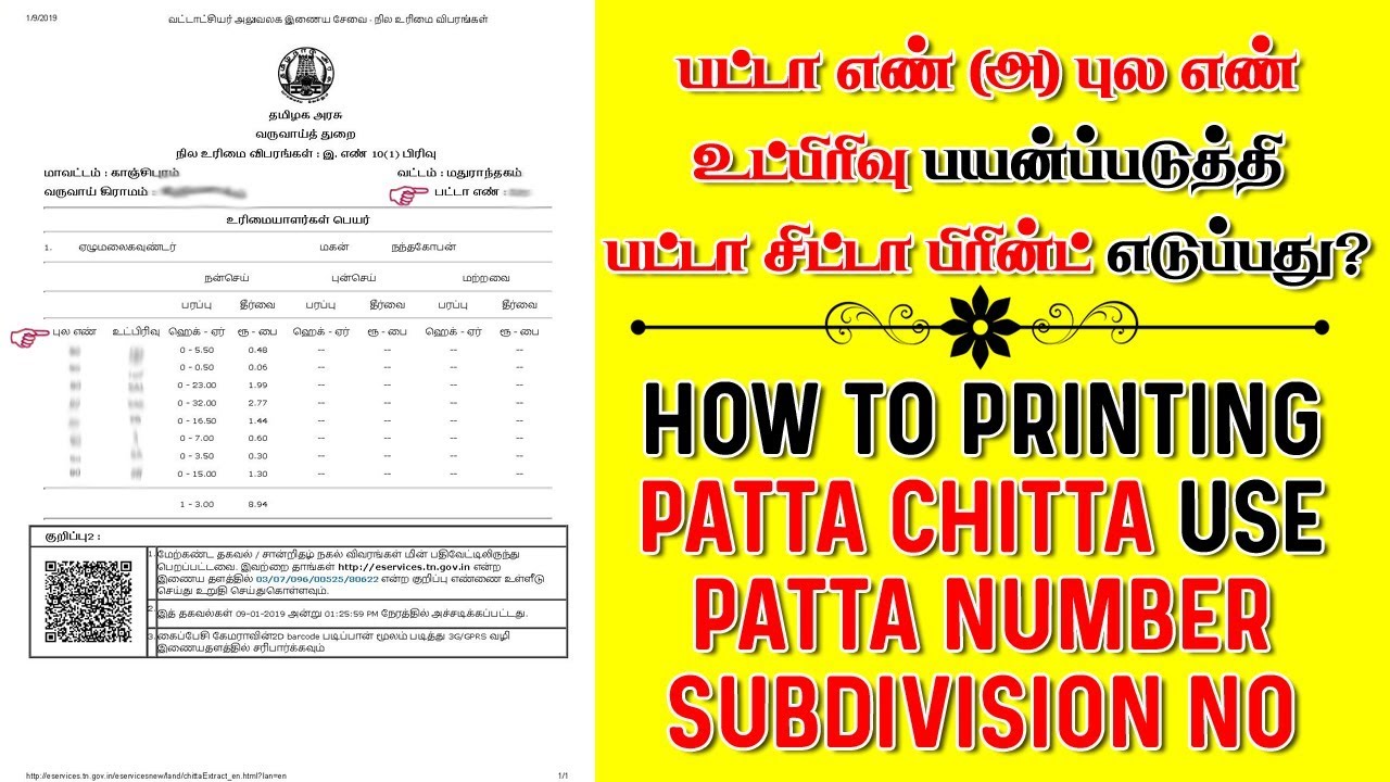How To Printing Patta Chitta Use Patta Number And Subdivision YouTube how-to-printing-patta-chitta-use-patta-number-and-subdivision-youtube