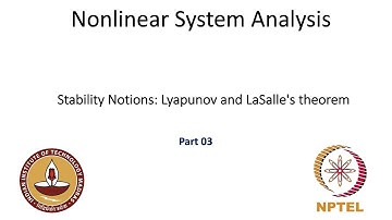 Stability Notions: Lyapunov and LaSalle
