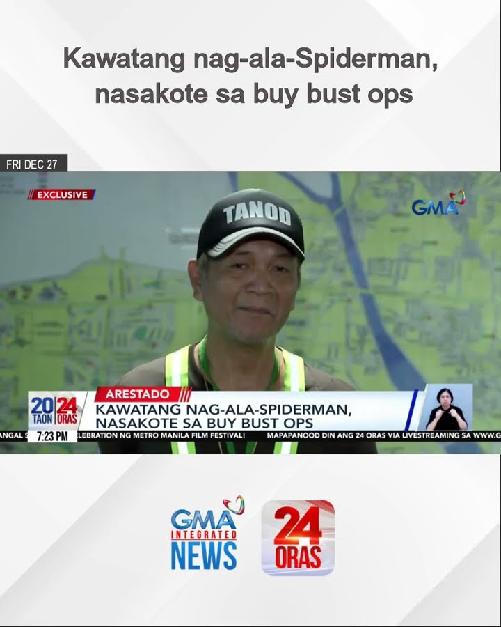 Kawatang nag-ala-Spiderman nasakote sa buy bust ops | 24 Oras