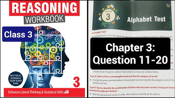 Class 3 | Reasoning | Ch 3- Alphabet Test | Ques 11-20 | Olympiad preparation