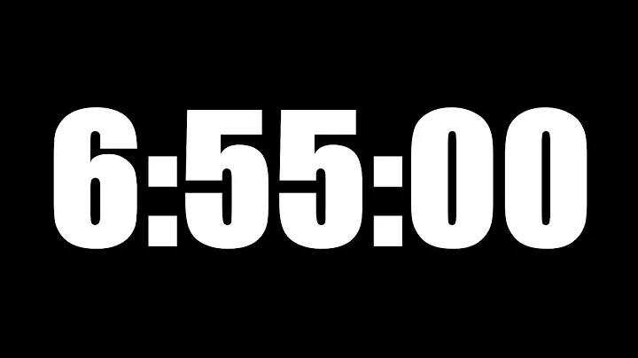 6 HOUR 55 MINUTE TIMER • 415 MINUTE COUNTDOWN TIMER ⏰ LOUD ALARM ⏰