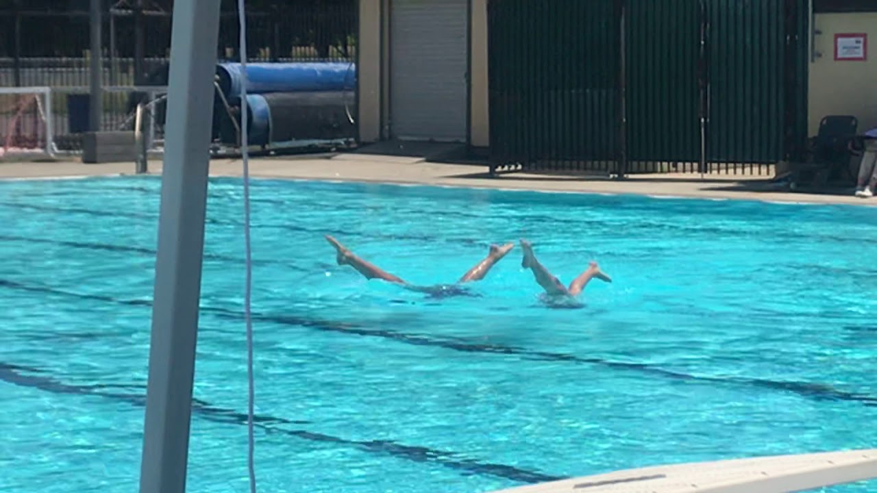 Yilian duet performance at the synchronized swimming invitational 2019