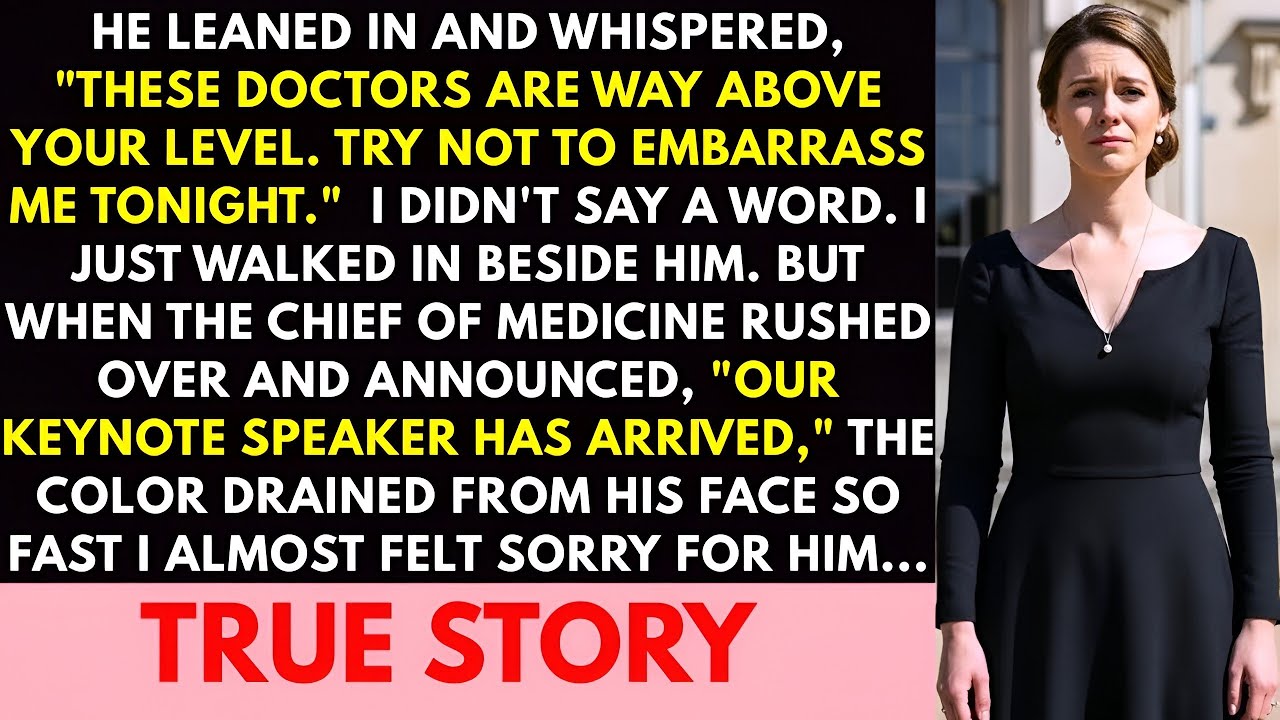 He Told Me Not to Embarrass Him at the Medical Gala—But the Chief of Medicine Rushed Over to Gree...