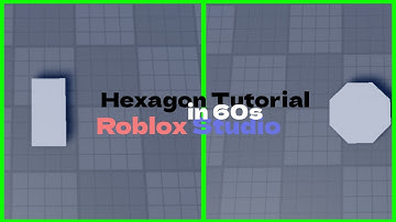 Make a hexagon in ROBLOX STUDIO in 60 seconds!
