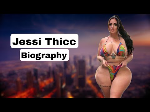 Jessi Thicc Canadian Sensation Bold Social Media Figure Unique Figure In Micro Bikini Swimwear 