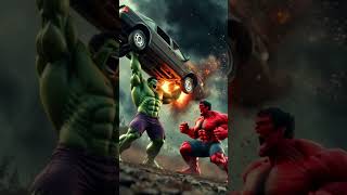 Green Hulk VS Red Hulk  fight #actionstory #avengers #marvelhero#marvel  #hulk#Green vs red hulk