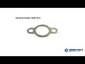 25 041 17-S Gasket; Exhaust Manifold - Kohler Engines Genuine OEM Part