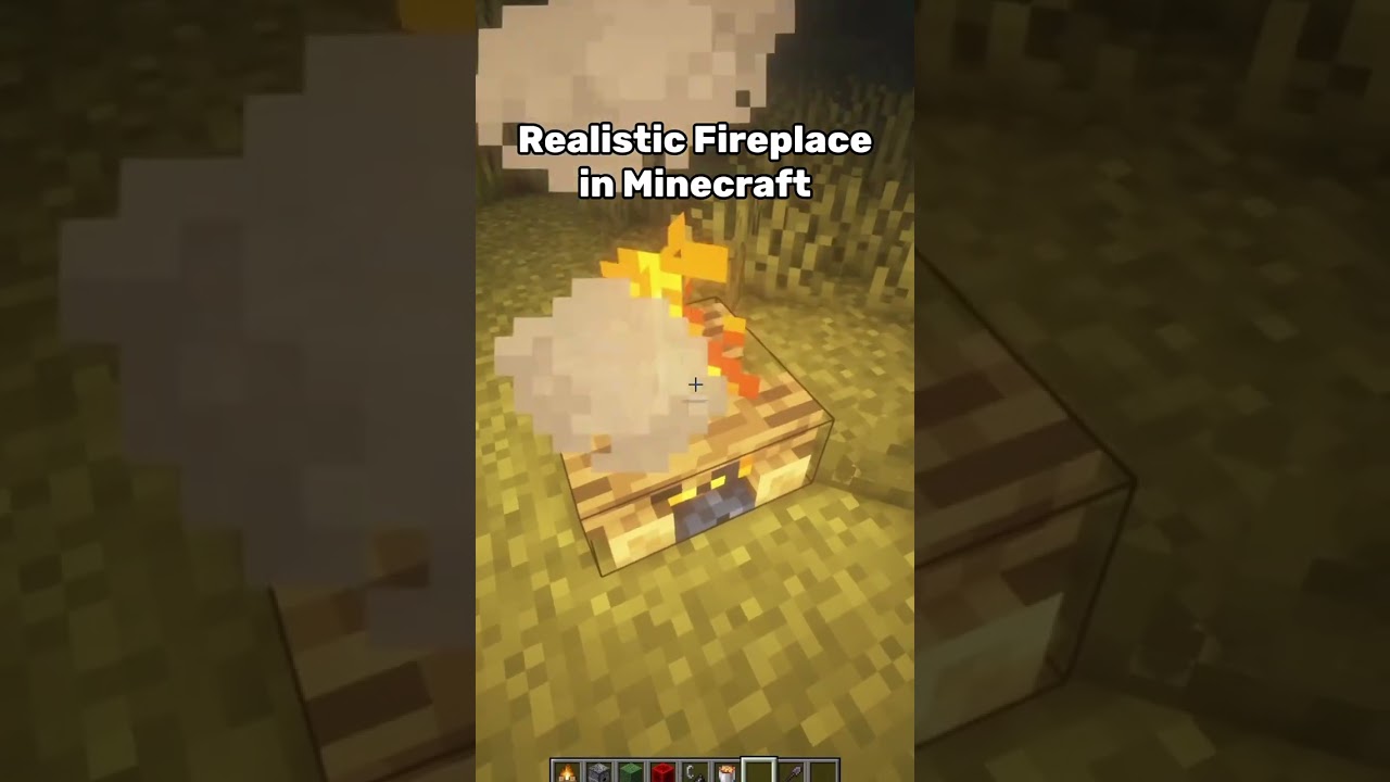 Realistic Fireplace in Minecraft