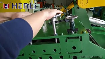how to operate UL decoiler and straightener machine | HENLI MACHINERY