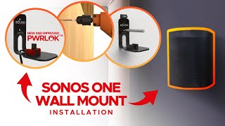 How to fix your Soundbass SONOS One Wall Mount bracket to the wall and speaker installation