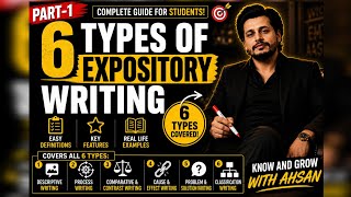 6 Types of Expository Writing Explained | Easy Definitions, Features & Examples | A Complete Guide