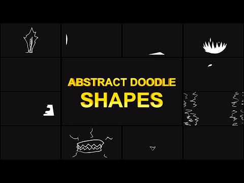Abstract Doodle Shapes Unreal Preview