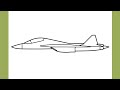 How To Draw A FIGHTER JET Easy Drawing Airplane Step By Step 