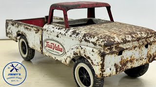 VINTAGE 1960S NYLINT FORD TRUE VALUE PICKUP TRUCK CUSTOM RESTORATION  NEW TIP FOR SAND BLASTING!!