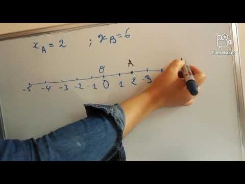 distance de deux points sur une droite graduée اولى اعدادي - YouTube
