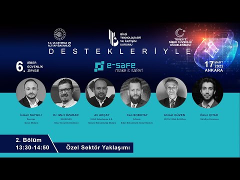 6’ıncı e-Safe Siber Güvenlik Zirvesi – İkinci Bölüm/Özel Sektör Yaklaşımı