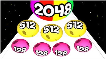 Ball Run 3D 2048 - Run Game - Gameplay Walkthrough - Max Levels 261 to 275