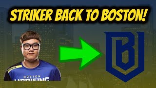 Striker Signs With the Boston Uprising!