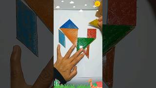MAIN PUZZLE TANGRAM BENTUK KE 15 #tangram #puzzle #game #kardus #tebaktebakan #tekateki #mainan #diy