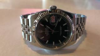 ROLEX 116234 DATEJUST - Steel DateJust with White Gold Bezel