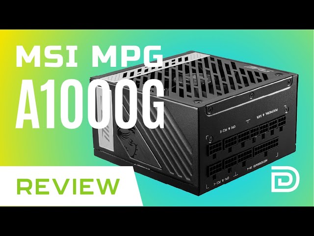 Alimentation PC modulaire MSI MPG A1000G PCIE5 - 1000W –