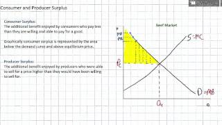 Consumer Surplus and Producer Surplus