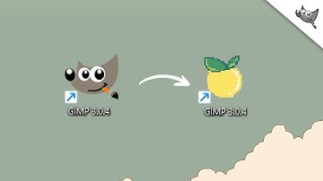 How to Customize your desktop icons using GIMP. 
