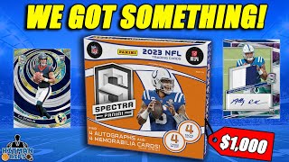 WE GOT SOMETHING!  2023 Spectra Football Hobby Box  $1,000 per Box