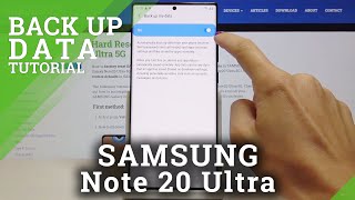 How to Activate Google Backup in SAMSUNG Galaxy Note 20 Ultra – Backup Data screenshot 3