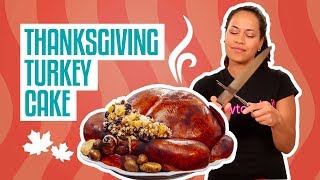 How To Make a Juicy THANKSGIVING TURKEY out of CAKE | Yolanda Gampp | How To Cake It