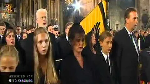 Otto von Habsburg -  Funeral -  Singing of the Kai...