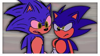 Fleetway Sonic Meets Movie Sonic