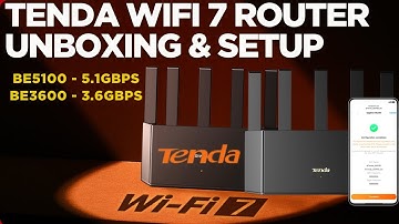Tenda WiFi 7 Tri Band WIFI Router Setup, Unboxing & Review | Tenda BE5100 | Tenda BE3600