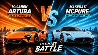 Comparing McLaren Artura vs Maserati MC20: The Closest Supercar Battle We've Ever Scored